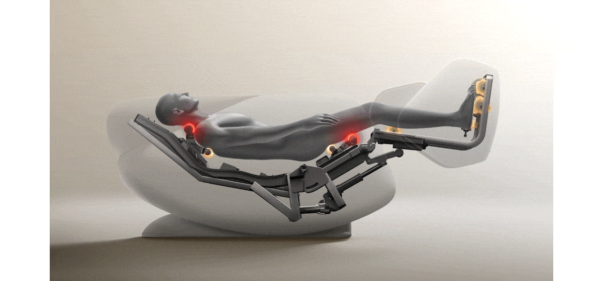 A five stage full body air pocket massage 